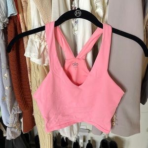 Bubble gum pink Alo sports tank